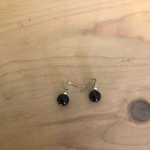 Elegant Black Drop Earrings